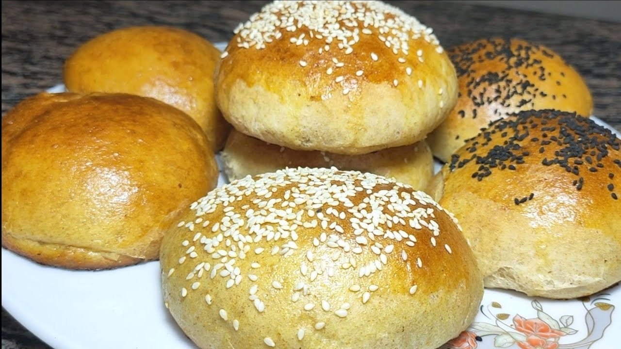 خبز البرجر الصحى💯💯للدايت بأسهل طريقة🤩هش وطرى زى القطن|محسوب السعرات الحرارية|اكلات دايت|مخبوزات دايت