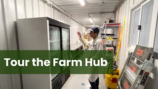 Tour through the Farm Hub (Vertical farming with Muskoka North Good Food Co-op)