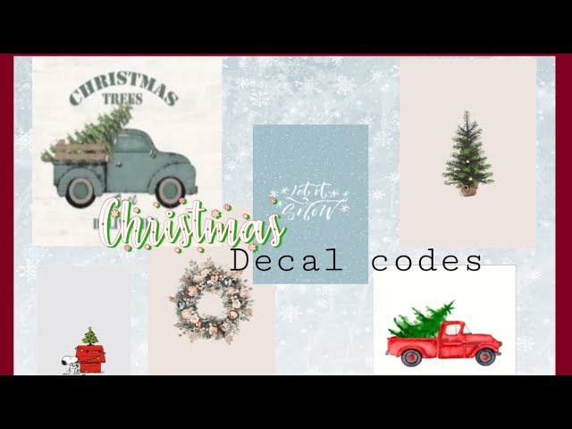 Roblox Decals  Christmas decals, Holiday decals, Bloxburg decals codes  wallpaper