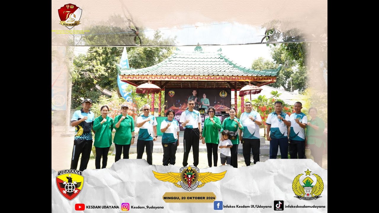 JALAN SANTAI PERSONEL KESDAM IX/UDAYANA DALAM RANGKA HUT KESAD KE-79