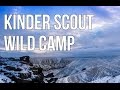 Peak District wild camp on Kinder Scout - Winter Camping in January 2017