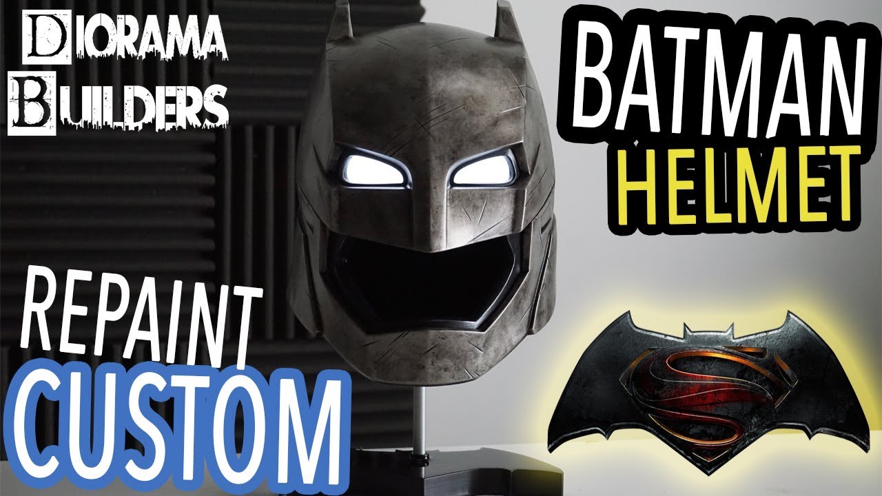 Custom Batman Helmet Armored Tech Mech Suit Repaint - YouTube