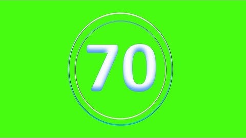 CountDown 70s - (Greenscreen, Sound Effect, No Copy Right)