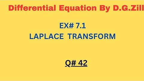 D.E BY D.G.ZILL.EX#7.1.Q.42.LAPLACE TRANSFORM.GAMMA FUNCTION.LAPLACE OF FRACTIONAL POWER OF t