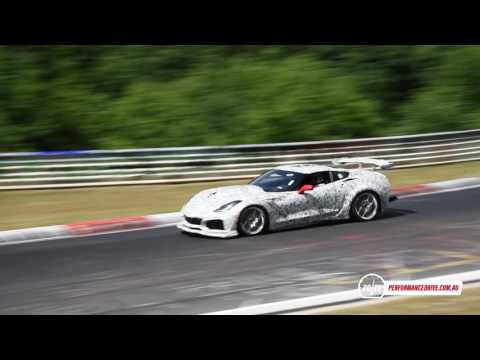 2018 Chevrolet Corvette ZR1 spotted at Nurburgring, (loud) LT5 DOHC V8?