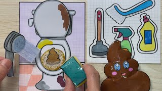 [✨Paperdiy✨] Cleaning Toilet 🚽 랜덤 종이놀이 화장실 청소 #asmr #紙遊び #craft #blindbag by @BlueSky 10,345 views 4 months ago 9 minutes, 17 seconds