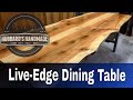 Book Matched Live-Edge Sequoia Dining Table