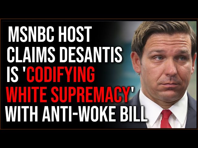 MSNBC Host Claims Ron DeSantis Wants To 'Codify White Supremacy' With His Anti-Critical Theory Bill