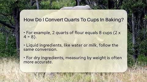 How Do I Convert Quarts To Cups In Baking? - LearnToDIY360.com