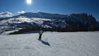 Seiser Alm ski resort in the Dolomites