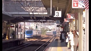 JR西日本東海道線・立花駅通過の列車たち・2023-12-25