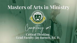 Masters Competency #9 | Critical Thinking