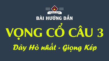 Bài hướng dẫn: VỌNG CỔ CÂU 3 (Hò nhất - Giọng Kép) | Diễn giải chi tiết | Cổ Nhạc Tri Âm