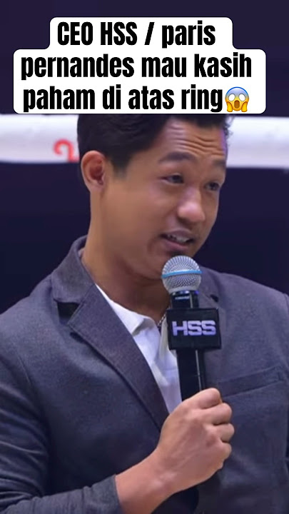 Paris pernandes kasih tau cara sopan santun di atas ring🔥🔥 #boxing #mma #pertandingantinju #hssc