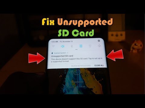 Unsupported SD card Fix Galaxy S8,S7,S6 and more