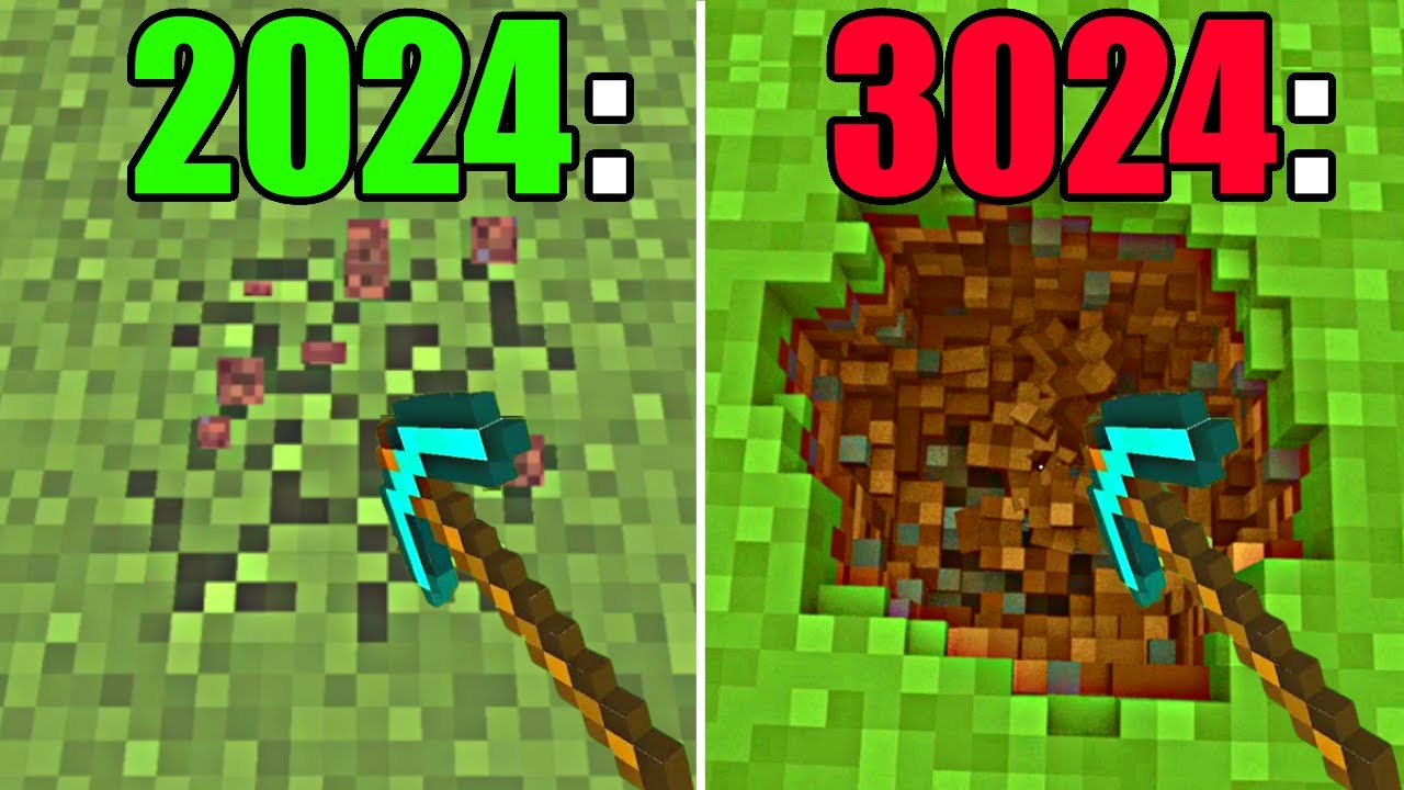 Minecraft physics 2024 vs 3024