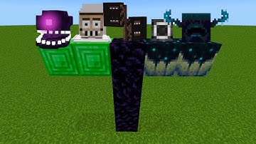 what if you create SIREN HEAD SKIBIDI TOILET CAMERAMAN WITHER STORM WARDEN in MINECRAFT