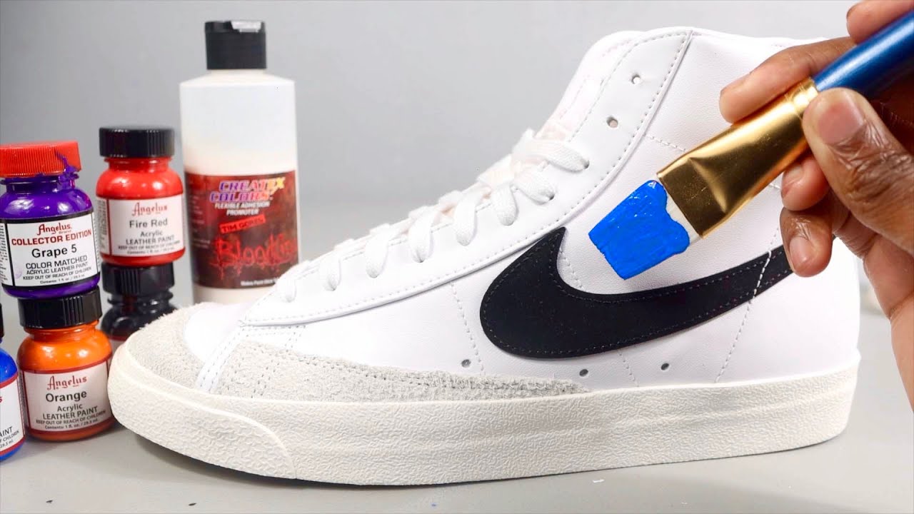 How To Customize NIKE BLAZERS!🎨👟 (EASY) - YouTube