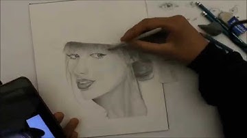 Time Lapse Drawing of Taylor Swift