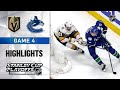 NHL Highlights | Second Round, Gm4 Golden Knights @ Canucks - Aug. 30, 2020