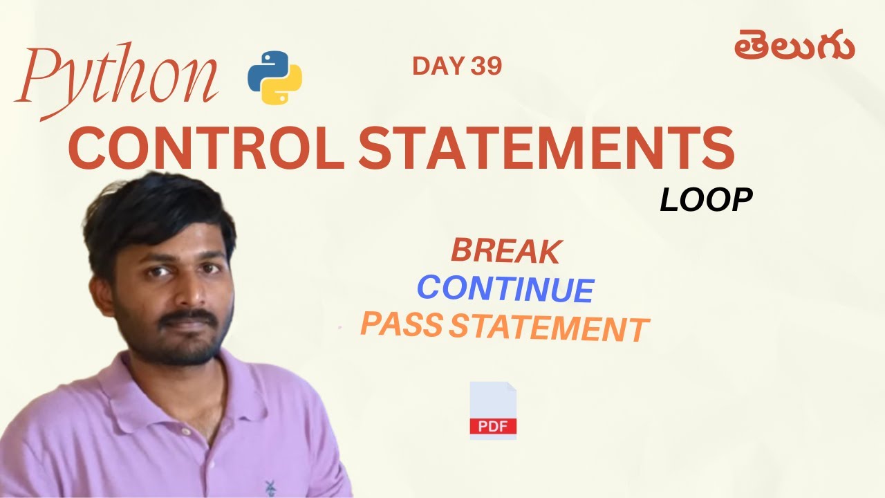 Day 39 | 🎯Master Loop Control Statements in Python | Break, Continue ...