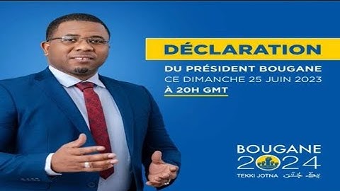 Urgent : Declaration de Bougane Gueye Dani Pdt Gueum sa bopp
