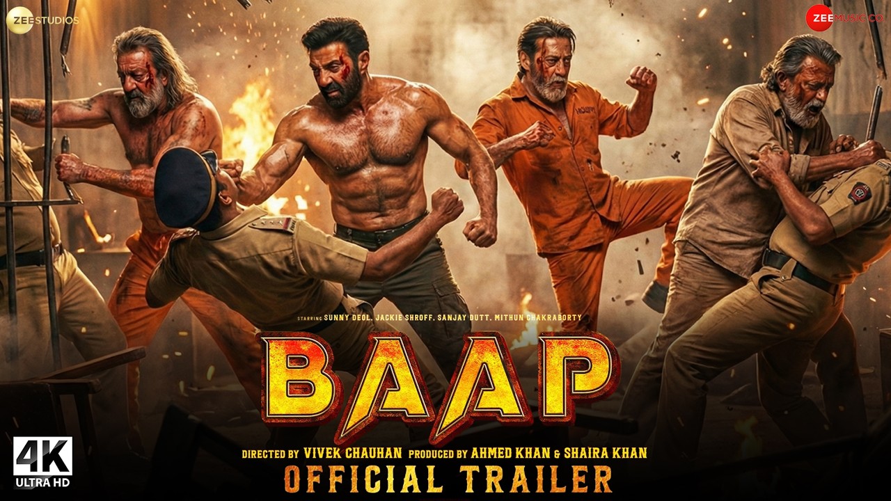 BAAP - Official Trailer | Sunny Deol | Sanjay Dutt | Mithun Da | Jackie Shroff | New Movies 2025