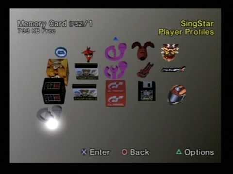 PS2 Menu walkthrough