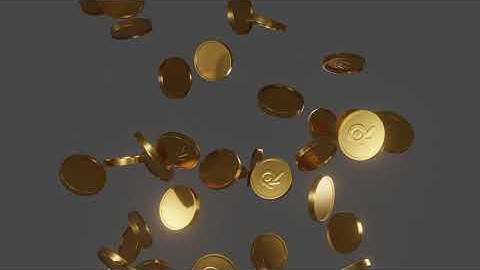 Coins animation in blender rendered with eevee| Rigid Body | 3d Animation