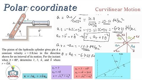 Dynamics 02_14 Polar Coordinate Problem with solutions in Kinematics of Particles