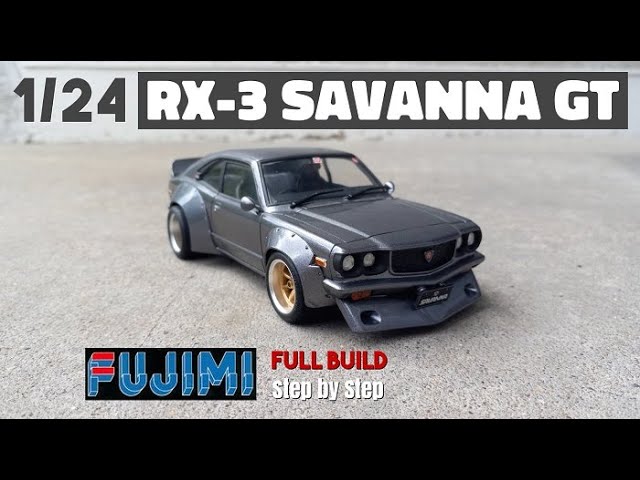 1/24 Fujimi Savanna RX-3 GT Build (Mazda RX3)