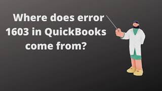 How to resolve QuickBooks update error 1603