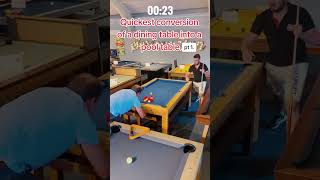 How Fast Can You Convert A Pool Dining Table? screenshot 3