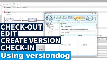 The standard versiondog workflow for editing projects