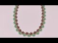 Summer Pearl Beaded Necklace 💎   beading tutorial - diy