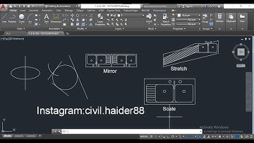 AutoCad Tutorial: How To Do Mirror stretch ,scale.#autocad #freelearning #education #autocad2021