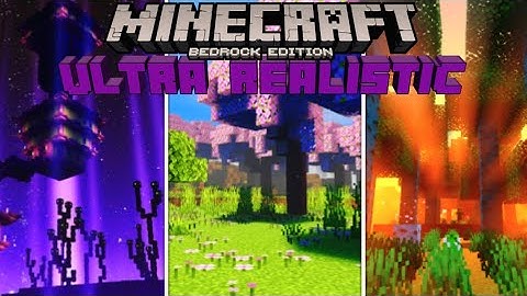 The Best Ultra Realistic Render Dragon Shader For Minecraft Bedrock Edition 1.21!(NewbX Dragon)