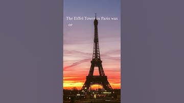 The Eiffel Tower in Paris was originally intended to be a temporary structure #travel  #shorts