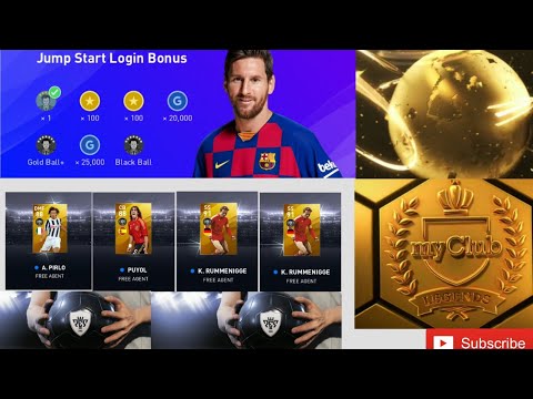 Opening Pack New Player Day 1 Login PES 2020 Mobile Got 4 Legends 7/11/20