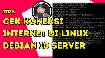 Cara Cek koneksi Internet di Linux Debian 10 Base System - Base Newbie #linux #server #debian10