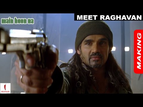 Main Hoon Na | Making | Suneil Shetty as Raghavan | Shah Rukh Khan | A Film by Farah Khan