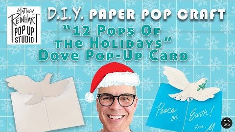DIY Paper Pop Craft: Dove Pop-Up Card