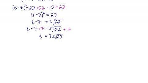 MTH 65 (§7.1, v3) Solving Quadratic Equation Using the Square Root Method