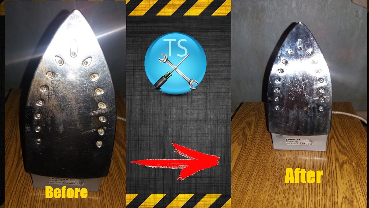 How to Clean the Iron stain How to clean iron bottom at home YouTube