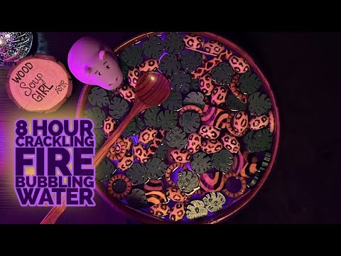 ASMR: De-stress in front of a relaxing fire | Wood Soup