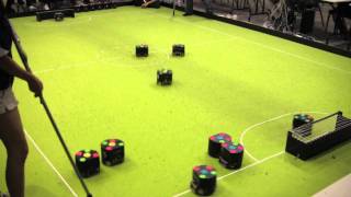 RoboCup 2011: SSL Mixed Team Challenge Finals (Thunderbots & Skuba vs. Parsian & Immortals)