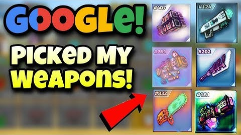 I Let GOOGLE Random Generator Pick My Weapons! | Pixel Gun 3D