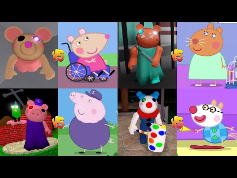 Piggy Skins Vs Peppa Pig Characters Ultimate Edition Youtube - madame gazelle peppa madame gazelle piggy roblox characters