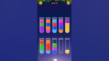 Water Sort Game Level - 37 Without Boosters | Puzzle Games #entertainment #puzzle #games