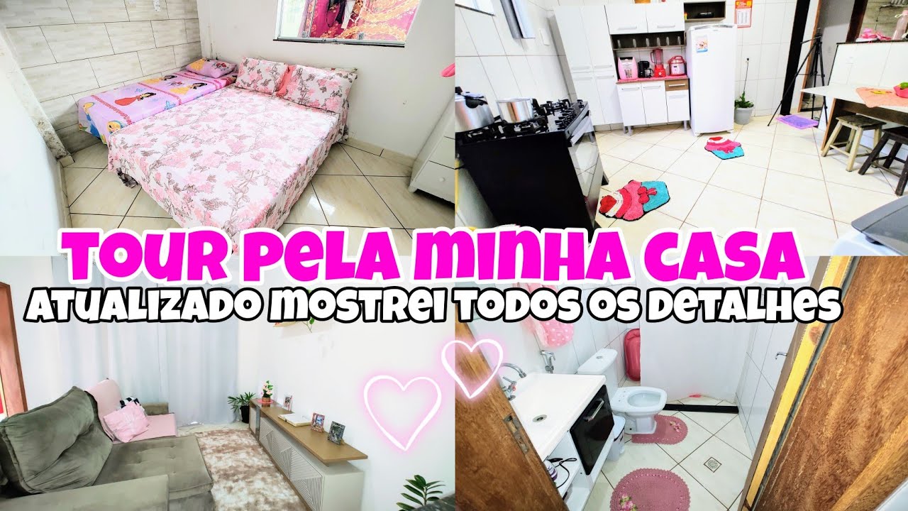 TOUR COMPLETO PELA MINHA CASA 🏠 ATUALIZADO||MOSTREI TODOS OS DETALHES 💖 ...
